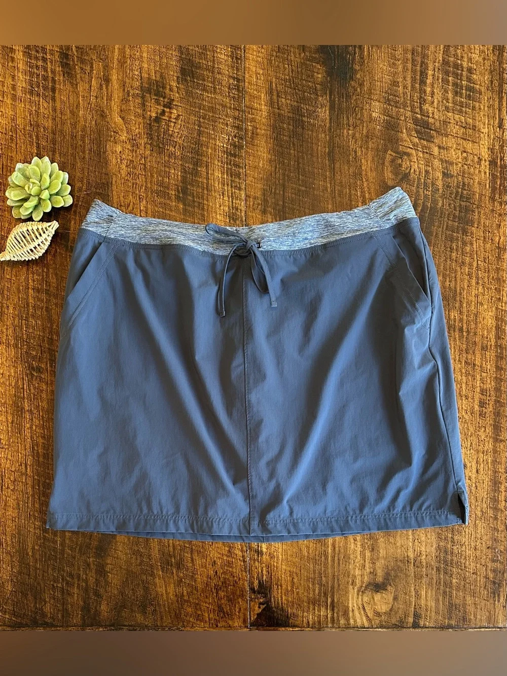 Duluth Trading Co. | Armachillo Cooling Skort, Slate Blue, Size 20W